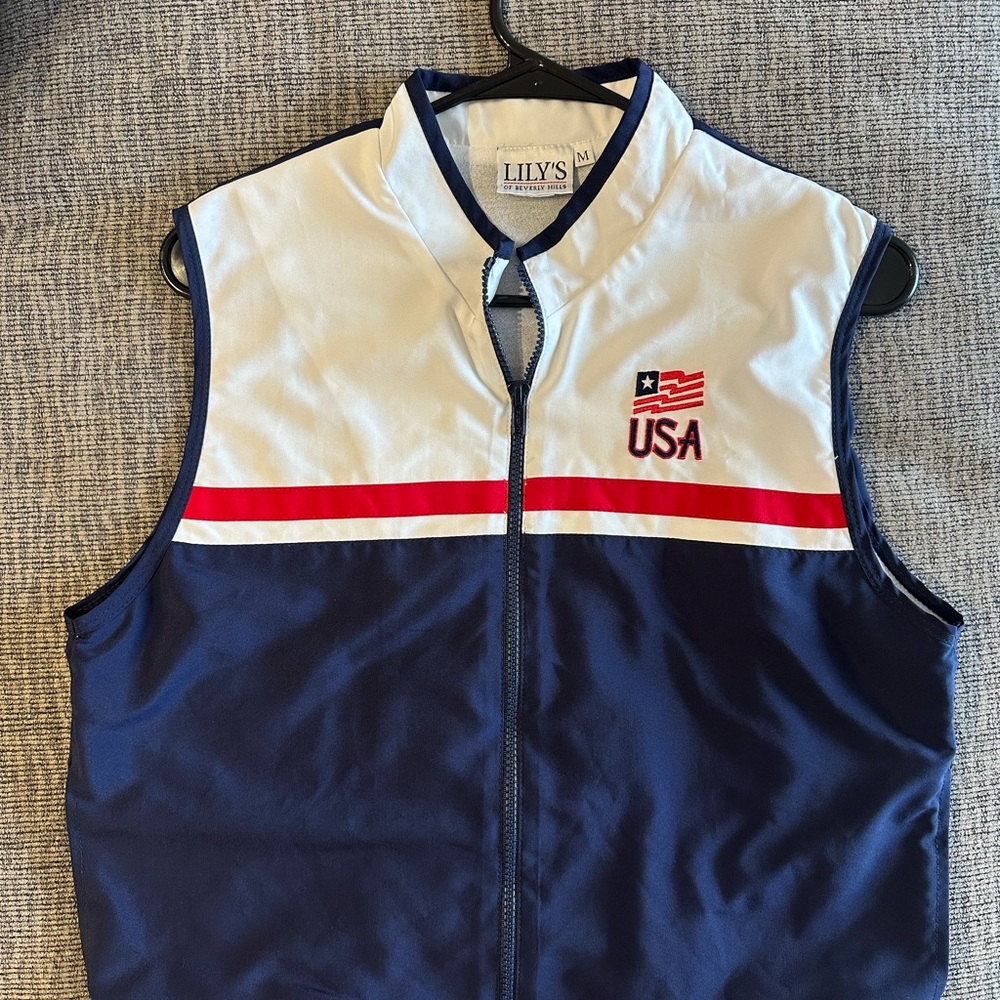 USA Flag Sleeveless Vest